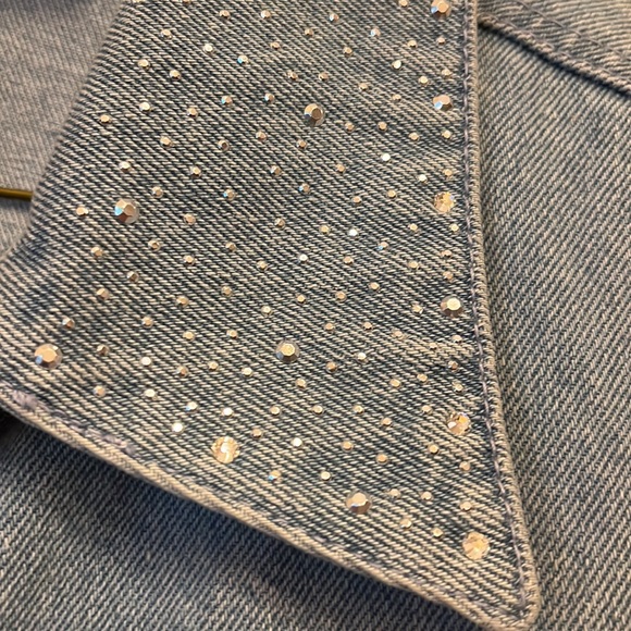 Vintage bejeweled Jean Jacket - Picture 2 of 6